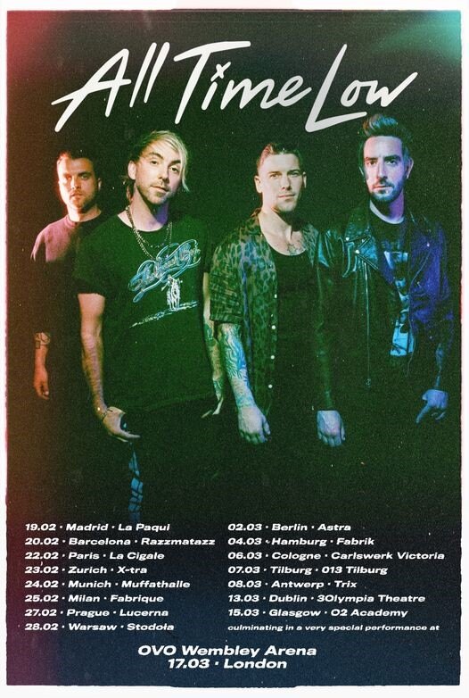 All TIme Low Releases New Song “Modern Love” | European Tour Starts This Week!