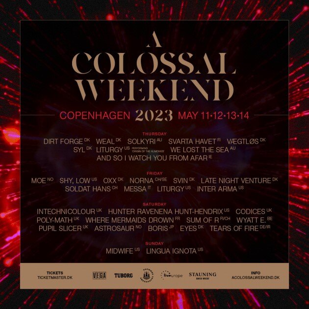 A Colossal Weekend announces this year’s full line-up