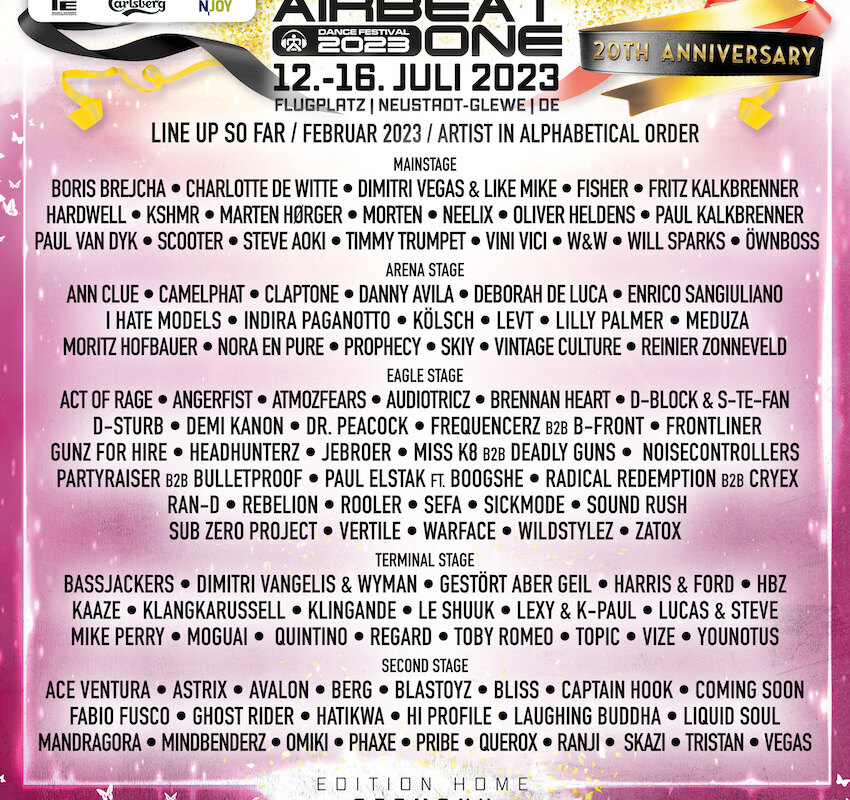 New acts for the Airbeat One festival 2023 at the beginning of spring