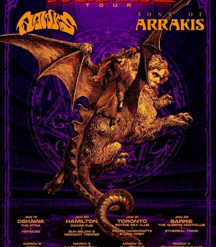 Aawks and Sons Of Arrakis Quebec Tour Dates Begin Tomorrow