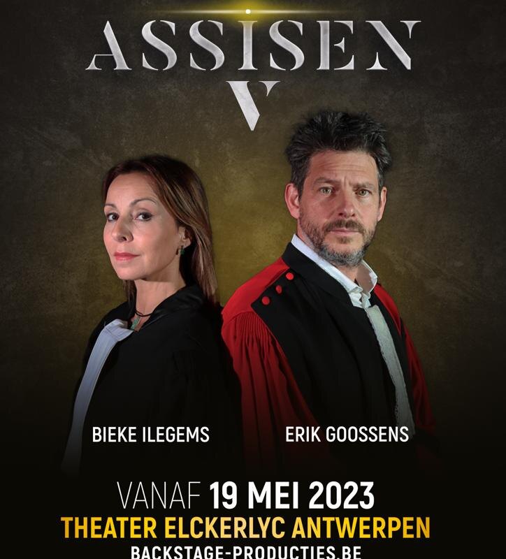 Erik Goossens en Bieke Ilegems staan opnieuw lijnrecht tegenover elkaar in het spannende theaterstuk ASSISEN V - DE PIZZAMOORD.