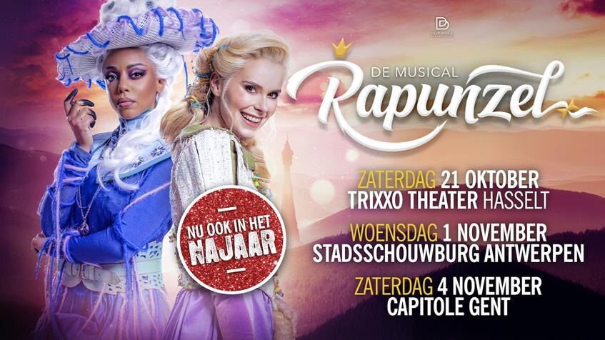 Familiemusical ‘Rapunzel’ ook dit najaar in Hasselt, Antwerpen en Gent