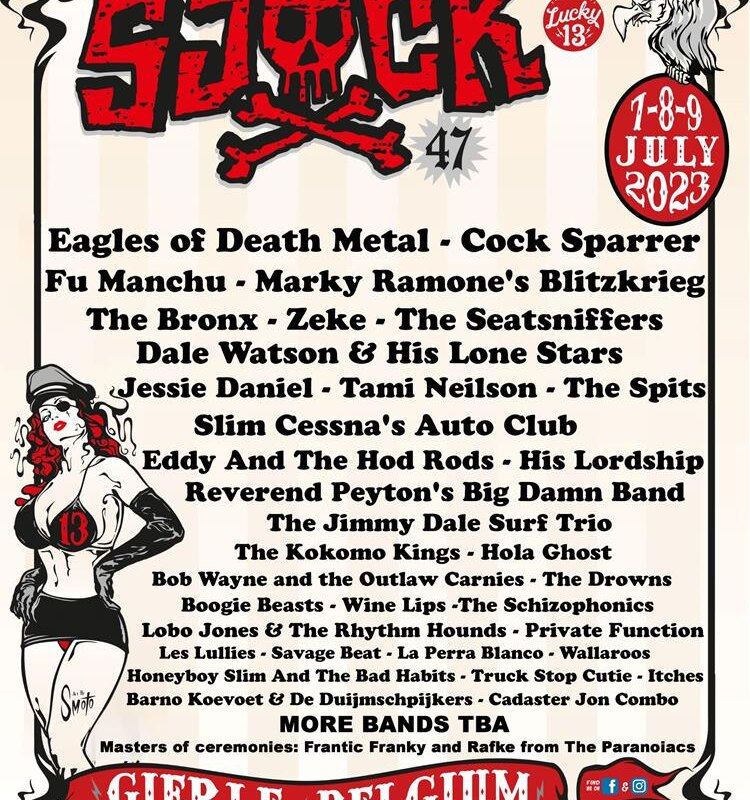 Nieuwe namen voor Belgische festival Sjock o.a. Dale Watson & His Lone Stars, The Spits, Eddy & The Hot Rods