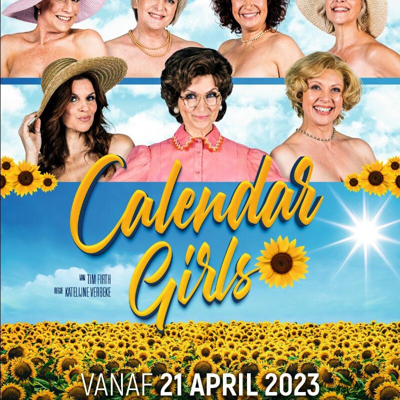 Alle zeven actrices uit Calendar Girls prijken op een verjaardagskalender t.v.v. Stichting tegen Kanker