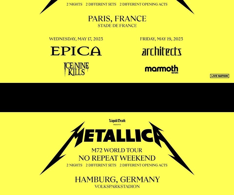 Epica  - To Support Metallica On Stadium Shows In May