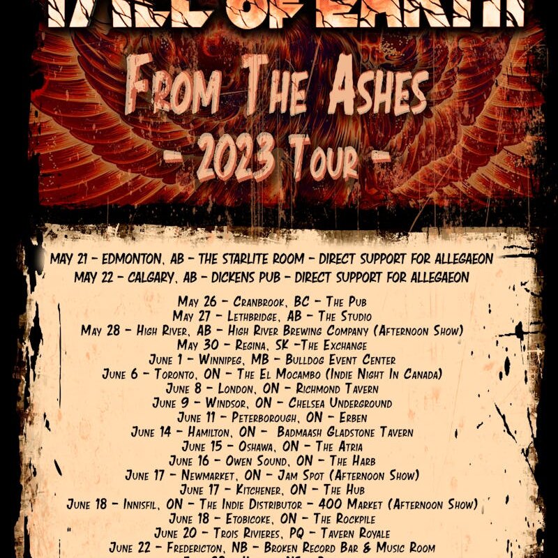 Fall Of Earth Unveils Canadian Tour Dates