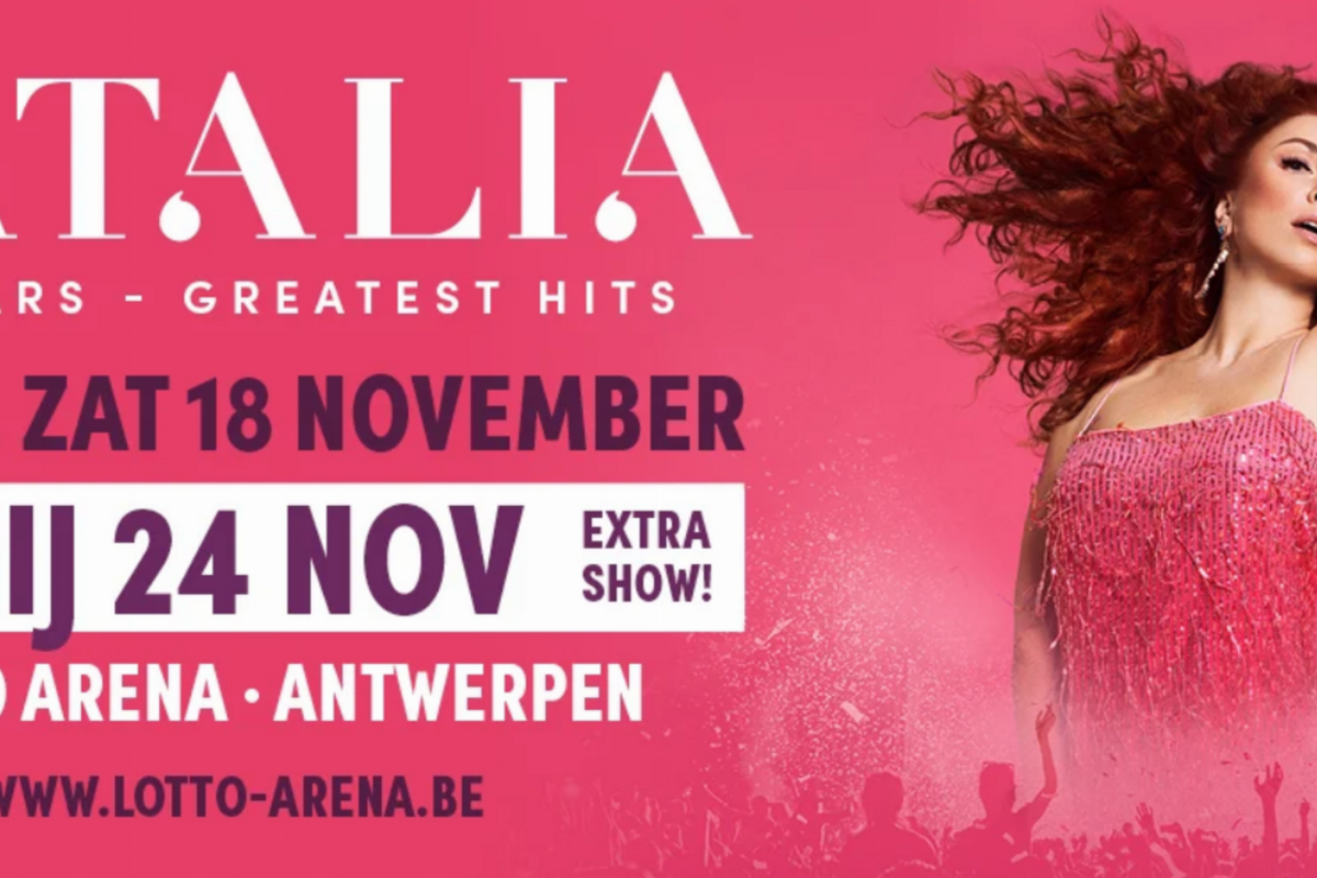 Natalia kondigt derde show aan in Lotto Arena