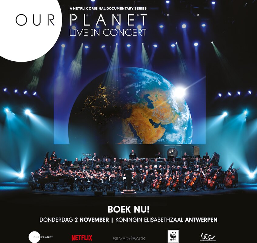 'Our Planet Live in Concert' komt dit najaar naar Koningin Elisabethzaal Antwerpen