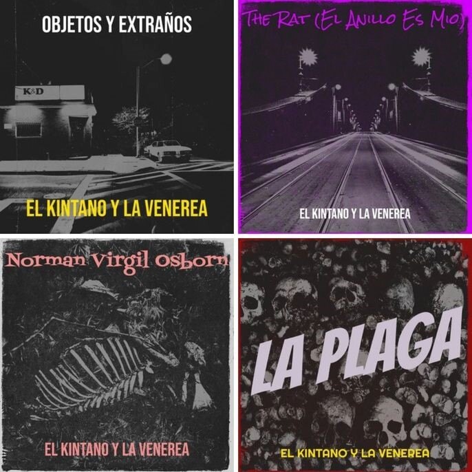 Post Punk/Alt Rock band El Kintano and La Venerea releases a series of videos from his latest album "Océanos Sangrientos"