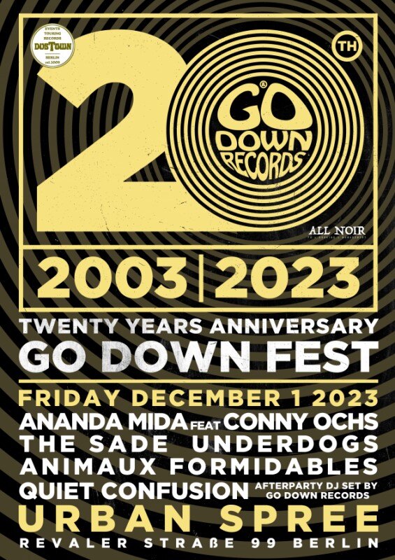Go Down Records announces anniversary festival show!