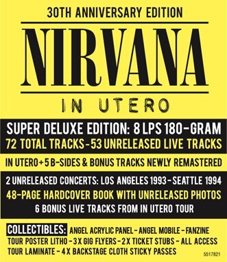 Nirvana's In Utero celebrates 30th anniversary with new multi-format reissue featuring 53 previously unreleased tracks