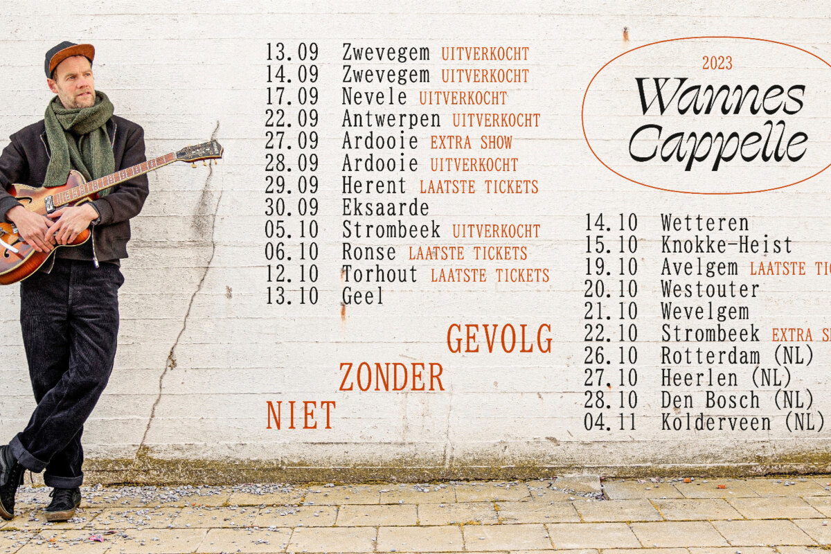 Wannes Cappelle onderneemt solo tournee