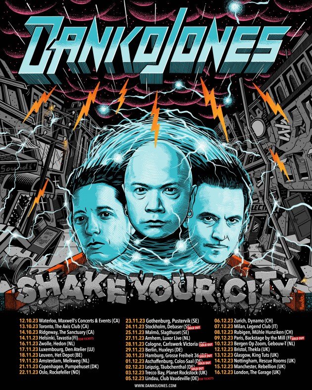 Danko Jones  Enters Album Charts; Paris, Cologne, Hamburg & Leipzig Shows Now Sold Out!