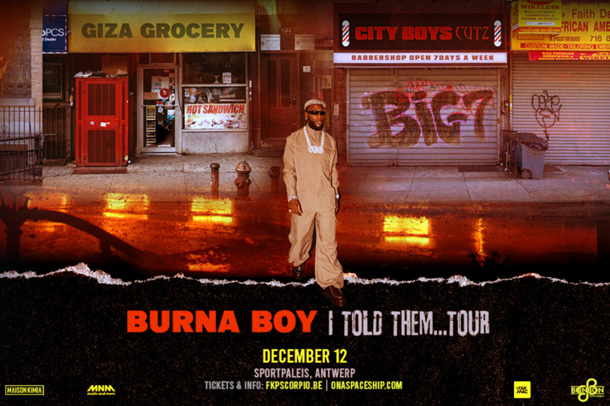 Burna Boy op 12 december in Sportpaleis