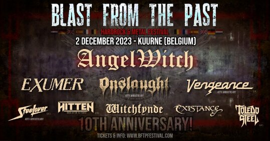 UK Thrashers Onslaught Official will be replacing The Rods at the Blast from the Past festival!
