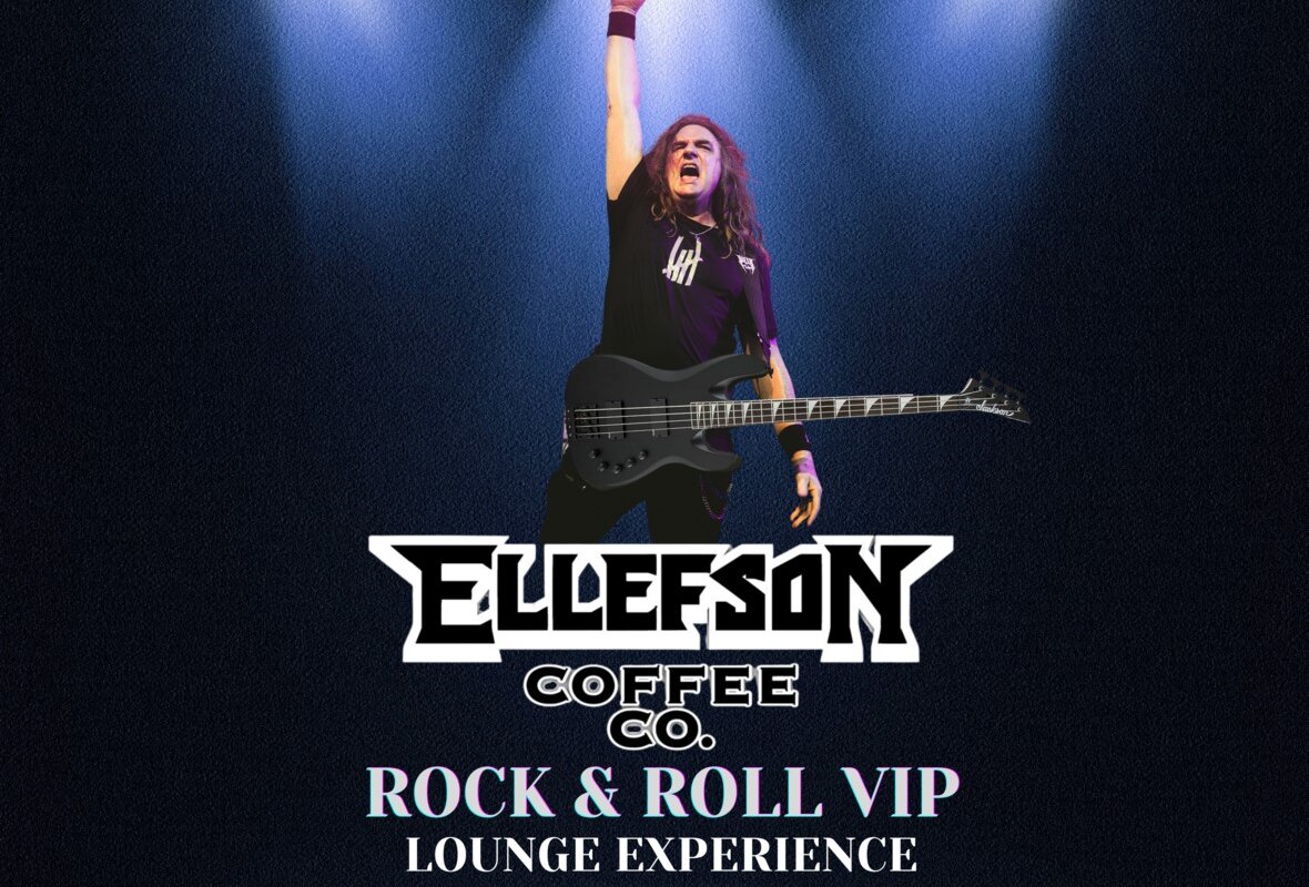 Ellefson Coffee Co.® ROCK & ROLL VIP Lounge Experience Booth at NAMM 2024