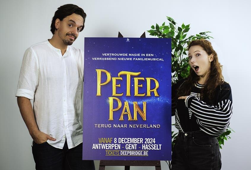 Revelatie Sophie Janssens (Peter Pan) en bejubelde Nordin De Moor (Kapitein Haak) pakken hoofdrollen in gloednieuwe familiemusical
