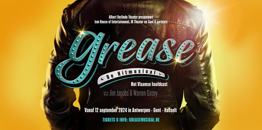 Hitmusical ‘Grease’ vanaf september 2024 in Antwerpen, Gent en Hasselt
