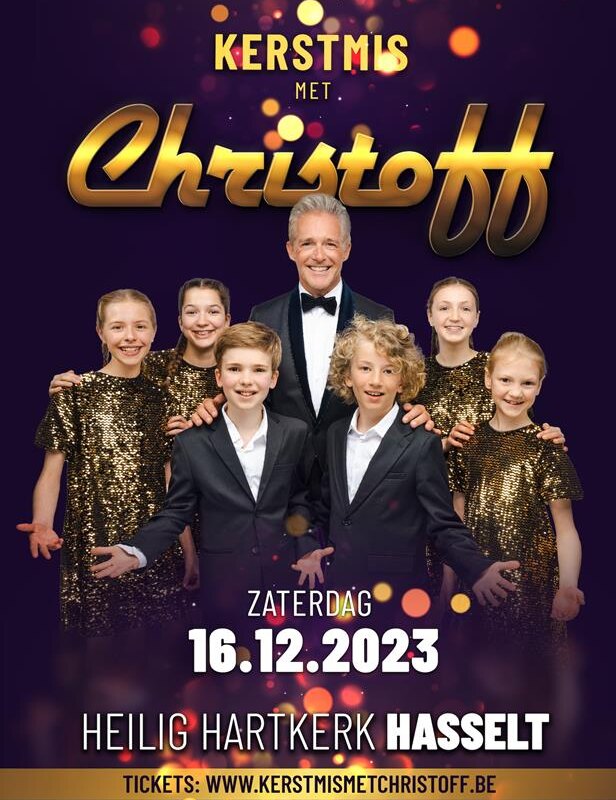 Kerstkoning Christoff met jeugdkoor Scaletta in de Heilig Hartkerk Hasselt