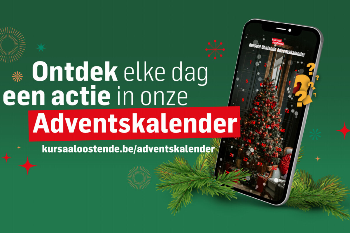 Kursaal Oostende pakt uit met eigen online adventskalender!