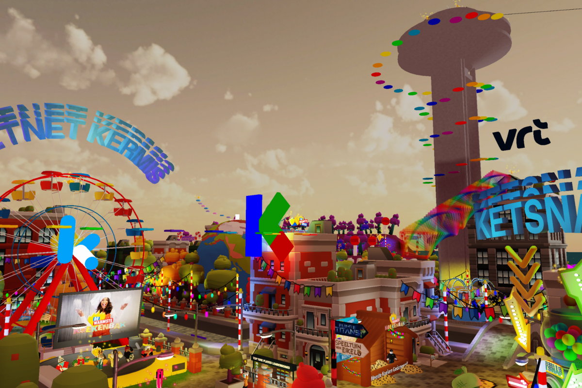 Vlam mee vanuit de virtuele Ketnet Kermis