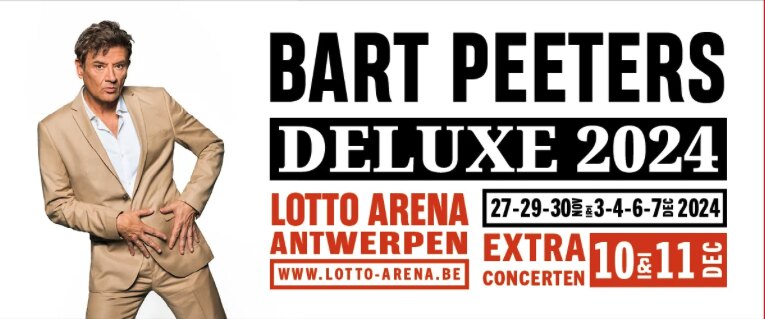 Wegens grote vraag naar tickets: Bart Peeters voegt nog eens 2 extra data toe in Lotto Arena