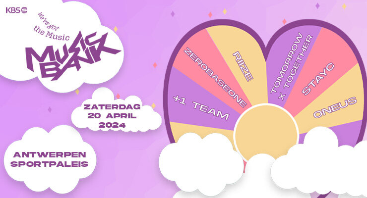 K-Pop fenomeen ‘Music Bank’ komt in 2024 voor het eerst naar België: op zaterdag 20 april in het Sportpaleis in Antwerpen!