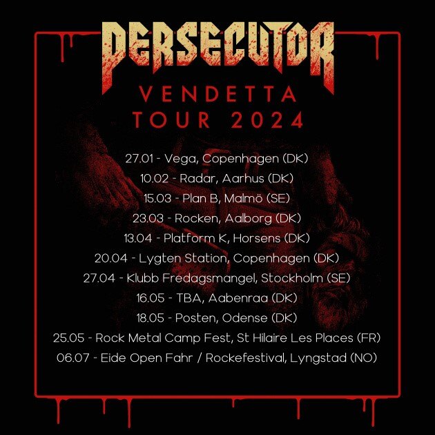 Danish neo-thrashers PERSECUTOR annonces Scandinavian tour dates