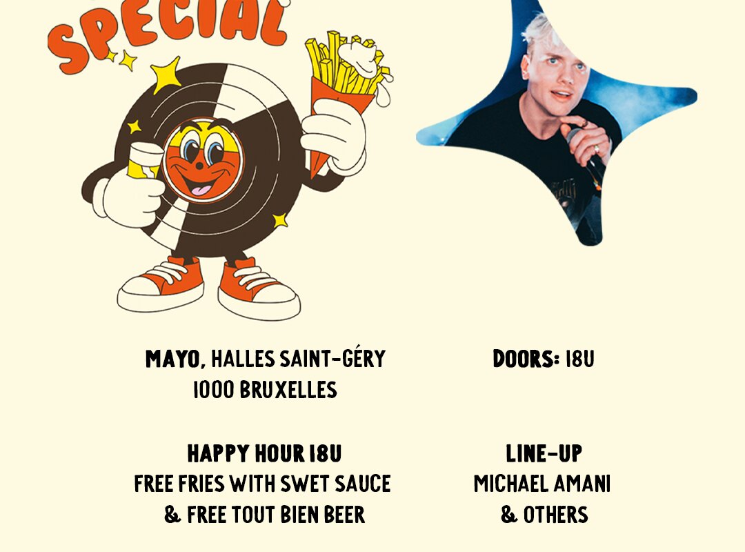 Voor de eerste keer muziek te verkrijgen in Belgische frituren! 