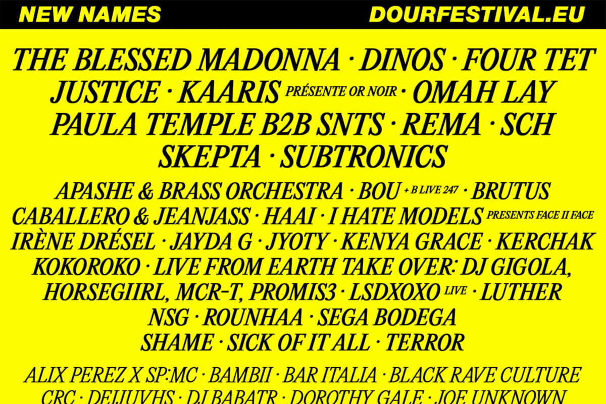 DOUR Festival: 50 nieuwe namen voor de line-up!