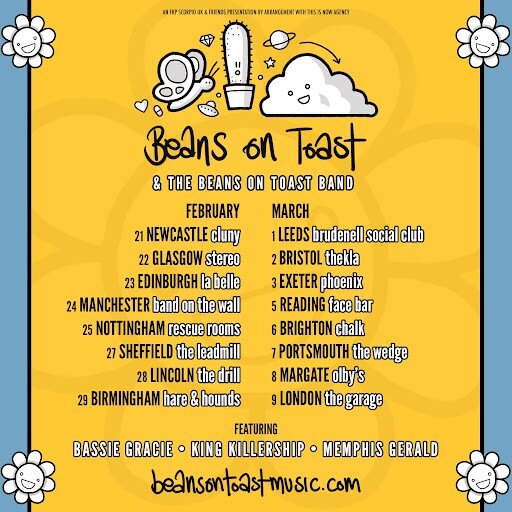 Beans on Toast - Introduces... 'The Beans on Toast Band' || UK Shows this Feb + March