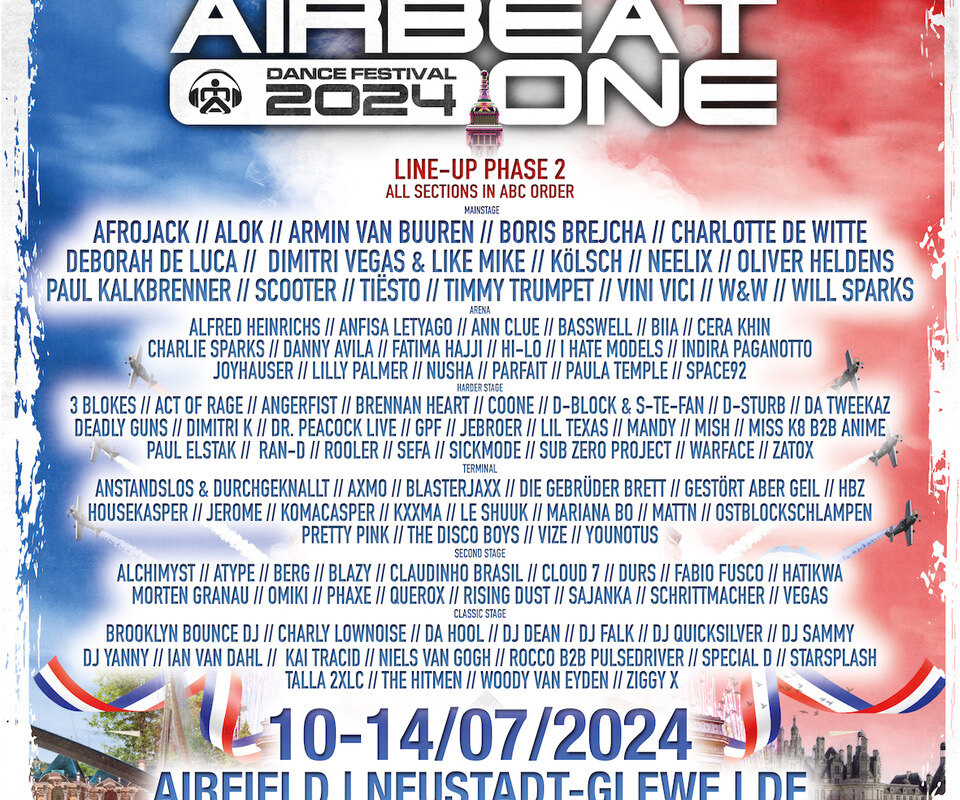 Airbeat One Festival 2024 - Line Up Phase 2 reveals over 110 artists for 2024
