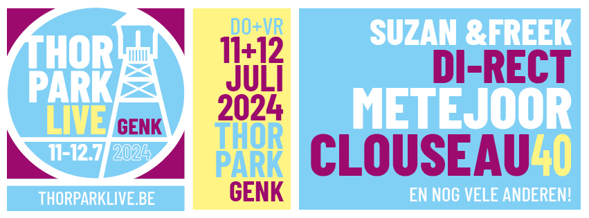 Thor Park Live: Metejoor en Suzan & Freek headliners op vrijdag 12 juli