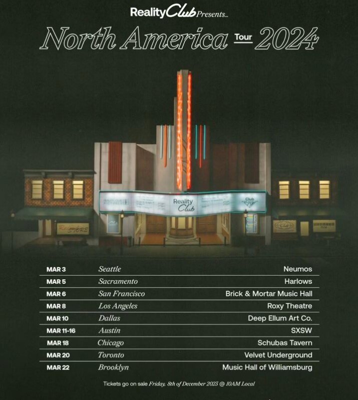 Reality Club Announce First-Ever North American Tour
