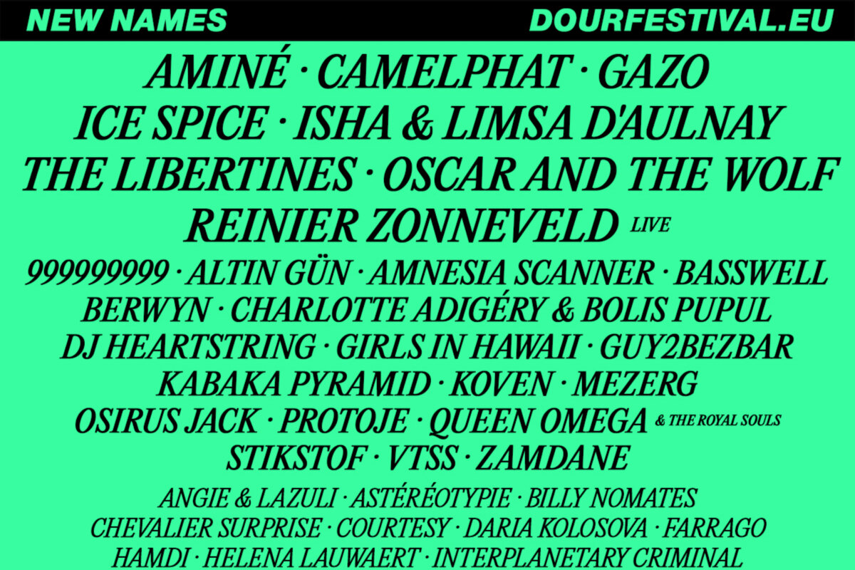 DOUR Festival: 50 extra nieuwe namen voor de line-up!