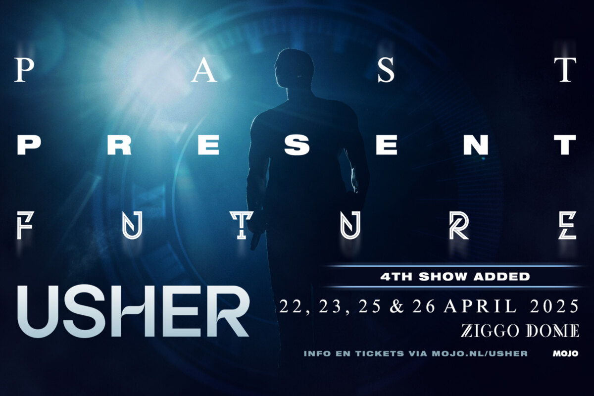Usher voegt 4de show toe aan de 'Past Present Future' tour op 26 april 2025 in Ziggo Dome