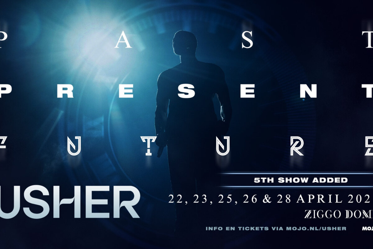 Usher voegt 5de show toe aan de 'Past Present Future' tour op 28 april 2025 in Ziggo Dome