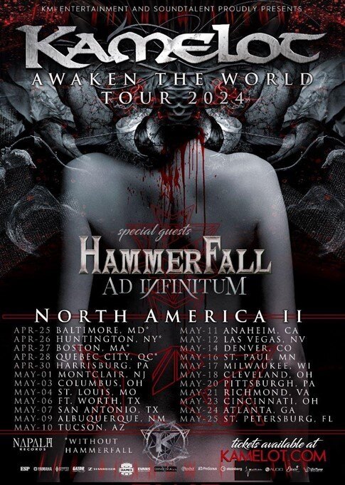 Kamelot Reveals New Lyric Video for "NightSky" | North American Headline Tour Begins April 25