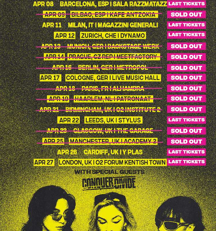 Conquer Divide announce April European tour with The Warning