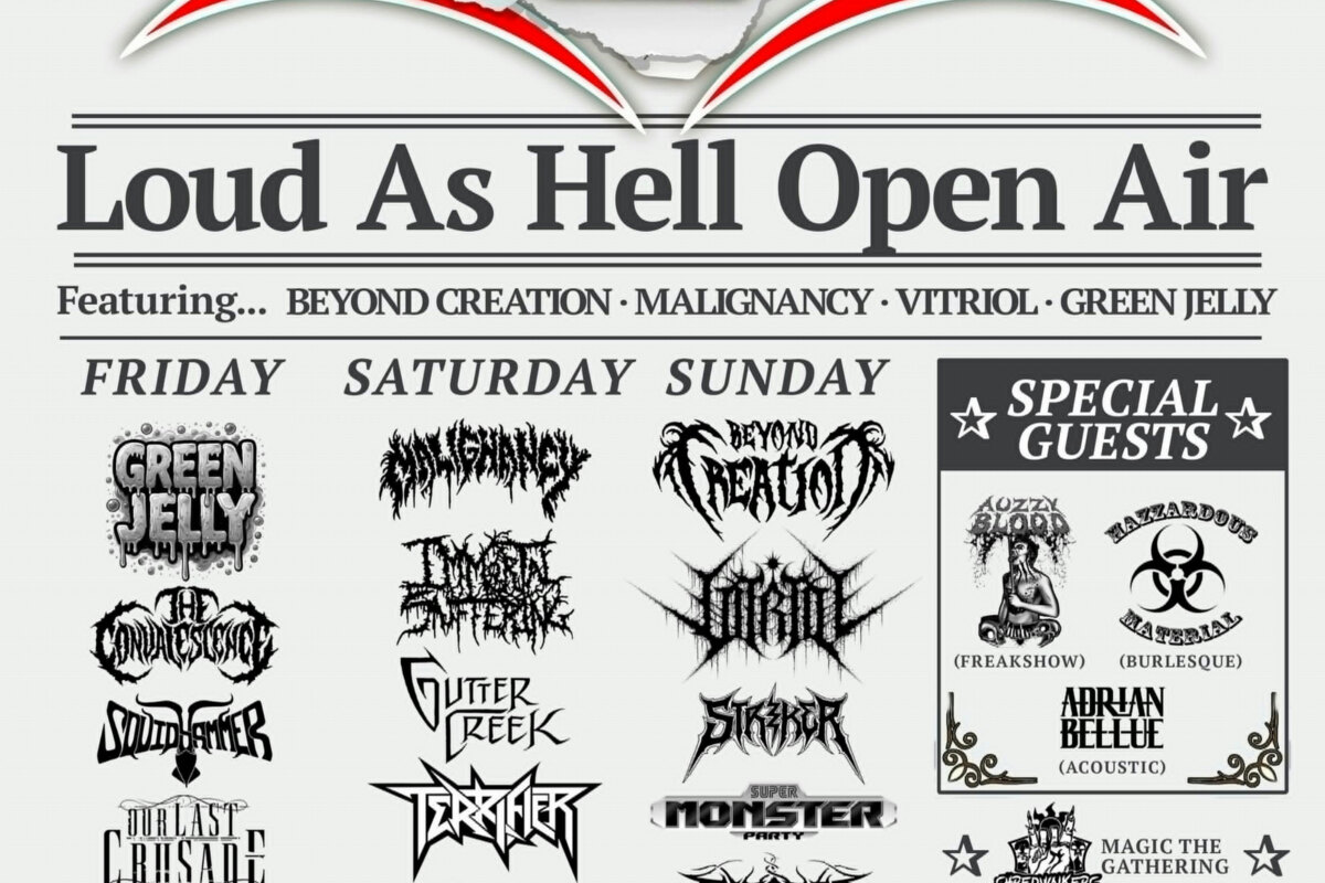 Loud As Hell Announces 2024 Lineup w/ Beyond Creation, Malignancy, Vitriol, Green Jelly, Striker, Ripcordz, The Convalescence And More!