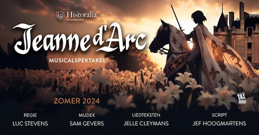 Erik Goris, Helle Vanderheyden, David Cantens en Pauline Joris vervolledigen hoofdcast 'Jeanne d'Arc'
