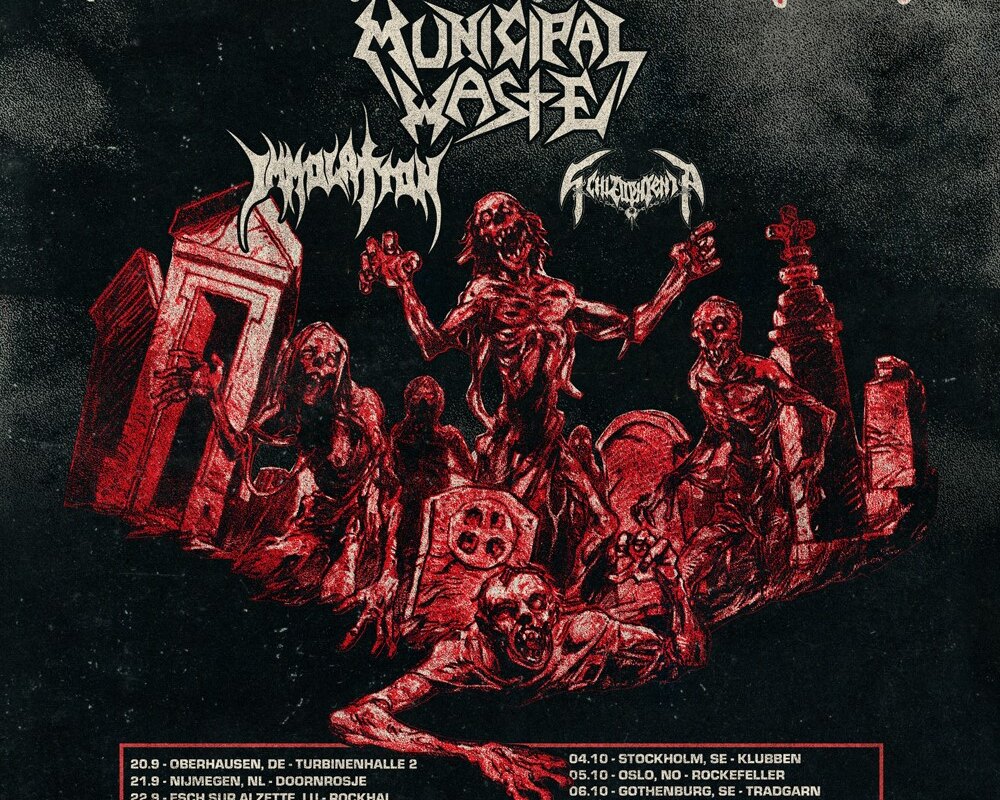 Municipal Waste announce their European Tour together with CANNIBAL CORPSE, IMMOLATION and SCHIZOPHRENIA