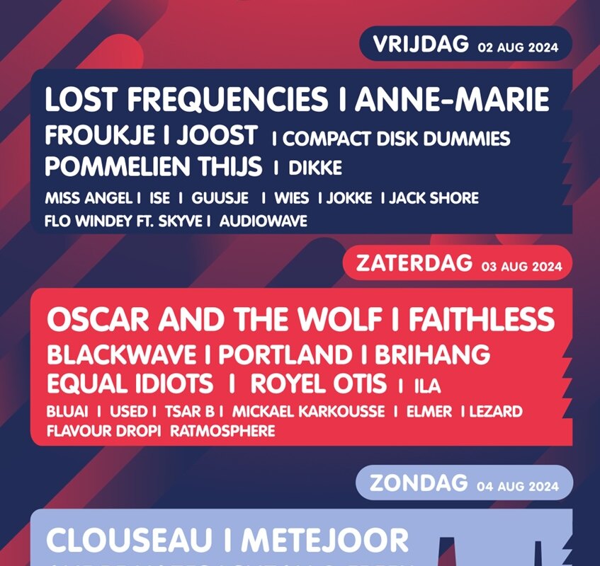 Suikerrock: 10 nieuwe namen voor The Palace en The Cube!  
