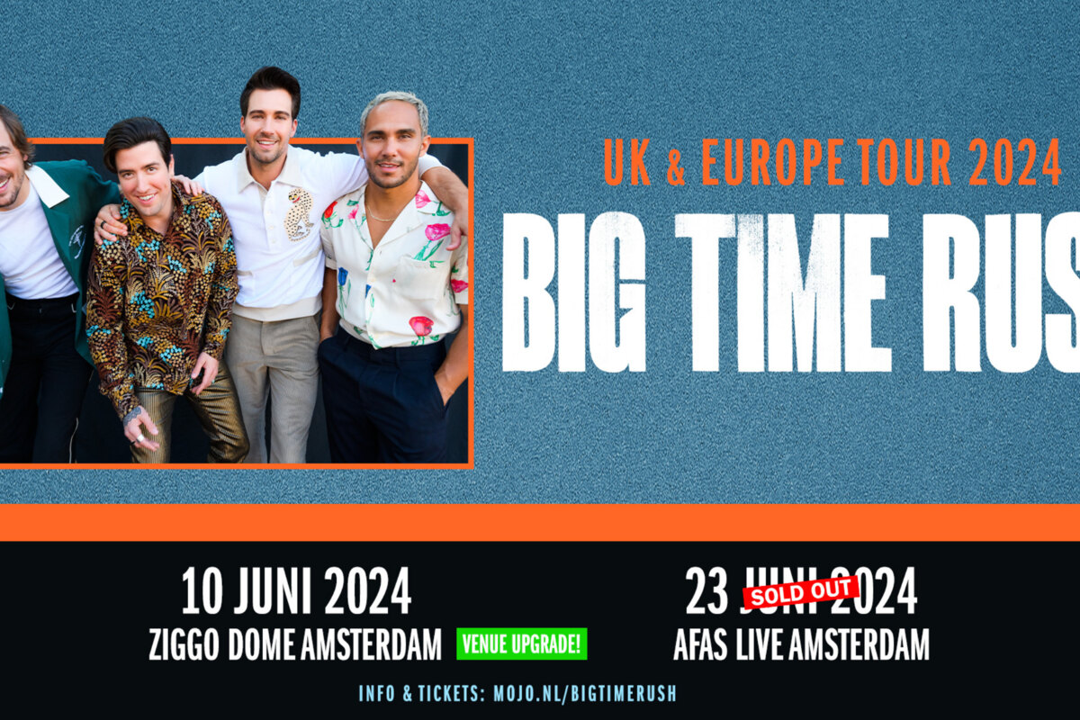 Big Time Rush op 10 juni wegens succes verplaatst naar Zigge Dome
