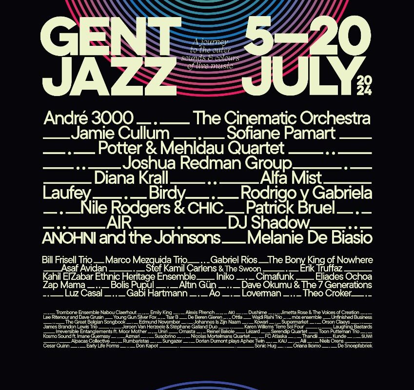 Met 11 nieuwe namen is de line-up van Gent Jazz 2024 compleet