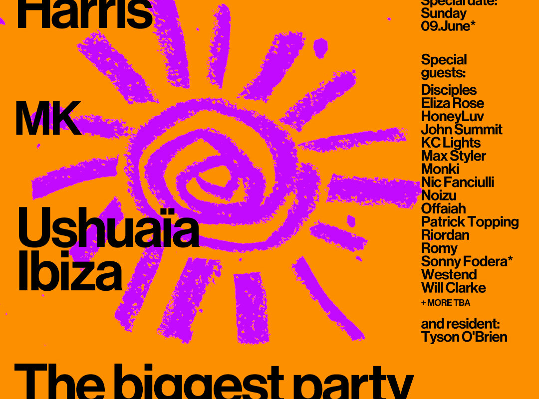 Calvin Harris at Ushuaïa Ibiza - MK, Disciples, Eliza Rose, KC Lights, Honeyluv, Romy and more join the lineup