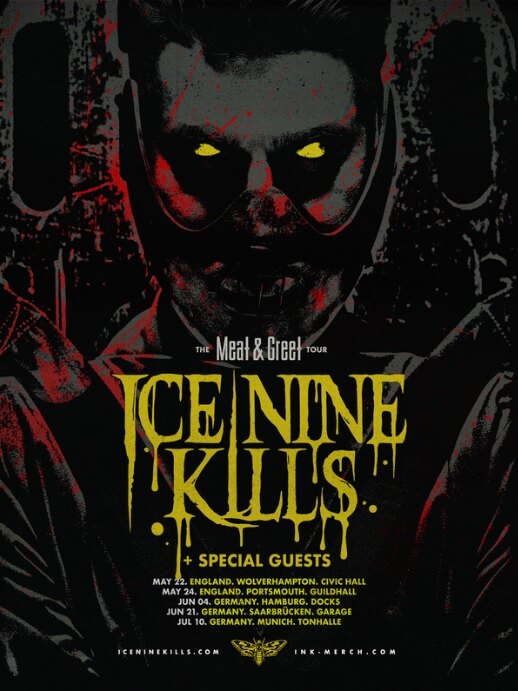 Ice Nine Kills Massive EU Tour About To Start || Opening for Metallica, Five Finger Death Punch + Headline Shows & Festivals