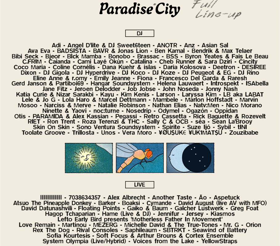 Paradise City Festival kondigt volledige line-up aan