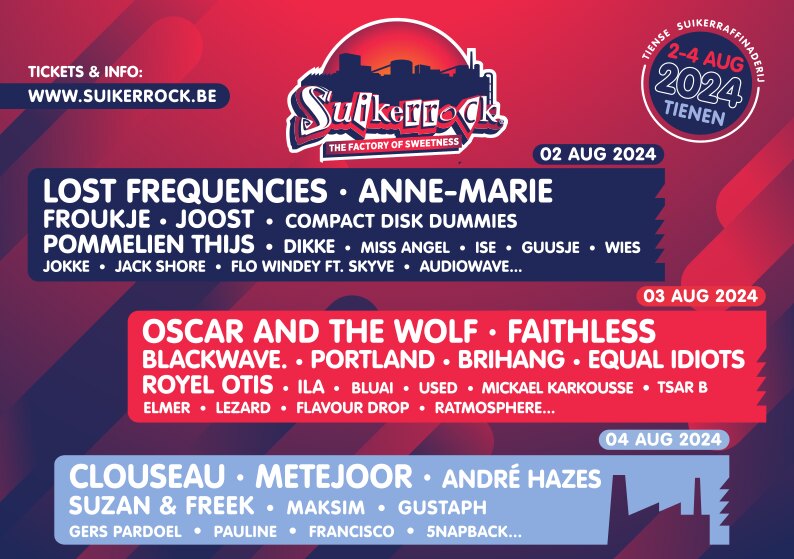 Suikerrock: Het Nederpop feest op zondag wordt nog groter!