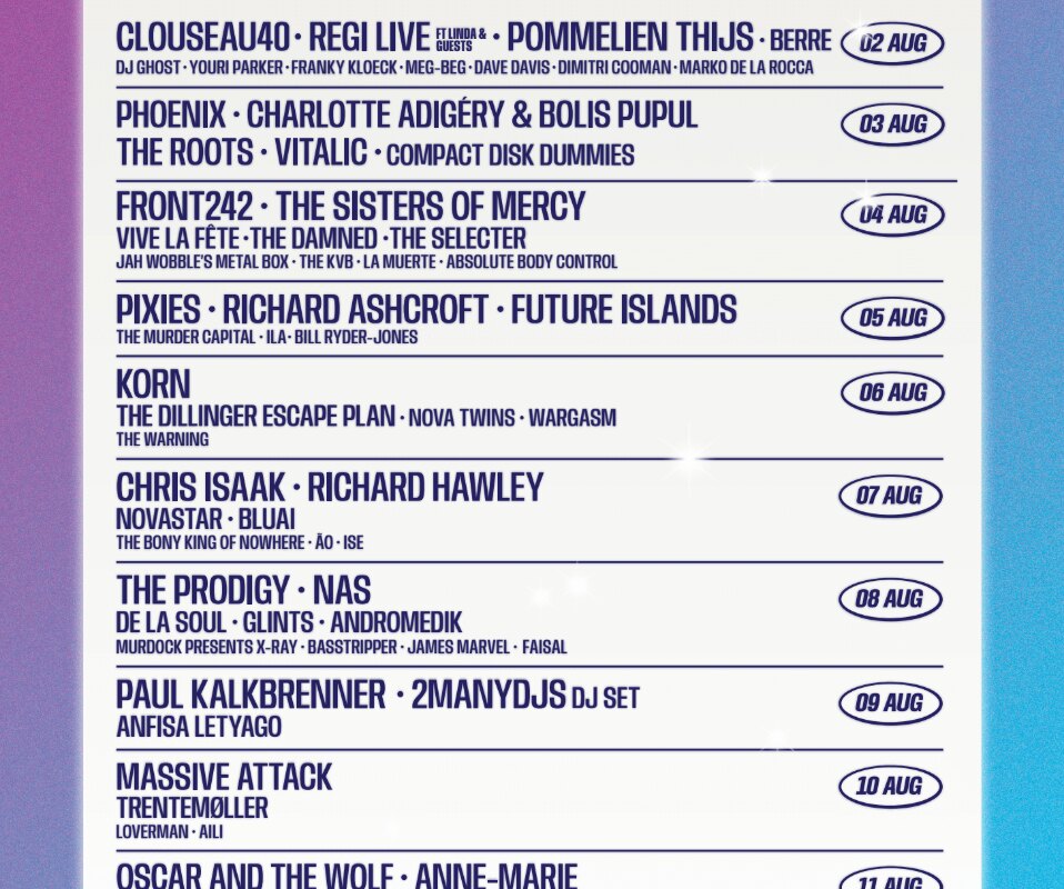 Lokerse Feesten: TRENTEMØLLER en nog 7 nieuwe namen voor de affiche